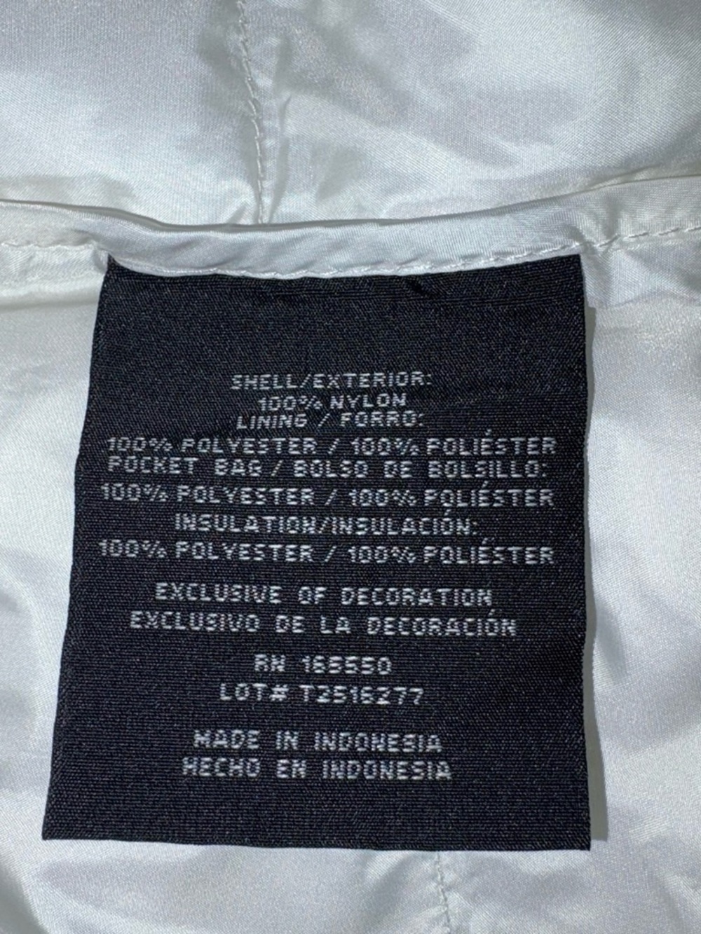 32 Degrees White Chevron Quilted Puffer Vest - Picture 4 of 5